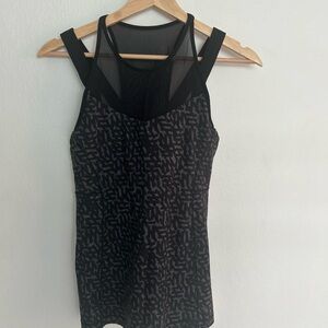 Lululemon Athletica Black Fitted Tank Top - Size 6